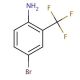 4-Bromo-2-(trifluoromethyl)aniline (CAS 445-02-3) - chemical structure image