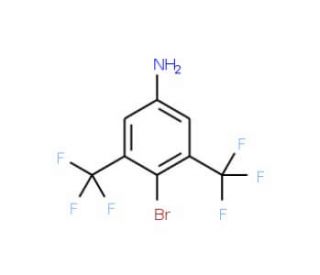 4-Bromo-3,5-bis(trifluoromethyl)aniline (CAS 268733-18-2) - chemical structure image