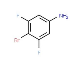 4-Bromo-3,5-difluoroaniline (CAS 203302-95-8) - chemical structure image