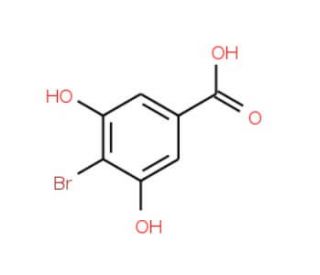 4-Bromo-3,5-dihydroxybenzoic acid (CAS 16534-12-6) - chemical structure image