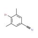 4-Bromo-3,5-dimethyl-benzonitrile (CAS 75344-77-3) - chemical structure image
