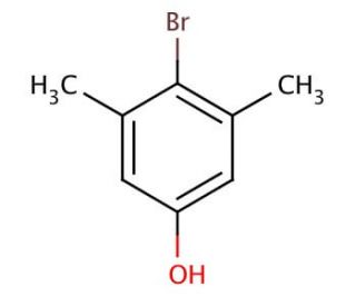 4-Bromo-3,5-dimethylphenol (CAS 7463-51-6) - chemical structure image