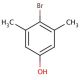 4-Bromo-3,5-dimethylphenol (CAS 7463-51-6) - chemical structure image