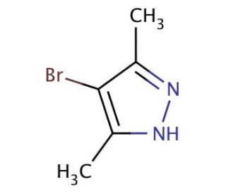 4-Bromo-3,5-dimethylpyrazole (CAS 3398-16-1) - chemical structure image