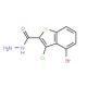 4-Bromo-3-chloro-1-benzothiophene-2-carbohydrazide - chemical structure image