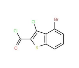 4-bromo-3-chloro-1-benzothiophene-2-carbonyl chloride - chemical structure image