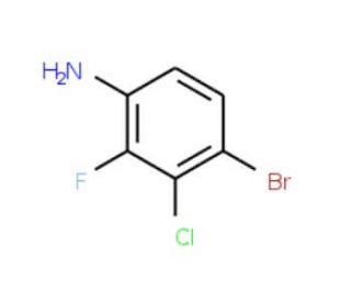 4-Bromo-3-chloro-2-fluoroaniline (CAS 115843-99-7) - chemical structure image