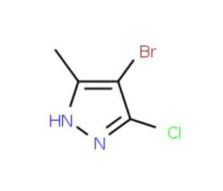 4-Bromo-3-chloro-5-methyl-1H-pyrazole - chemical structure image