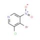 4-Bromo-3-chloro-5-nitropyridine (CAS 1072141-30-0) - chemical structure image