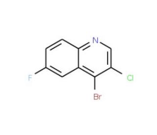 4-Bromo-3-chloro-6-fluoroquinoline (CAS 724787-81-9) - chemical structure image