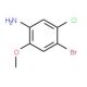 4-Bromo-3-chloro-6-methoxyaniline (CAS 102170-53-6) - chemical structure image