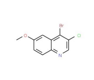 4-Bromo-3-chloro-6-methoxyquinoline (CAS 426842-71-9) - chemical structure image