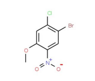 4-Bromo-3-chloro-6-nitroanisole (CAS 917562-21-1) - chemical structure image