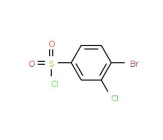 4-Bromo-3-chlorobenzenesulphonyl chloride (CAS 874801-46-4) - chemical structure image