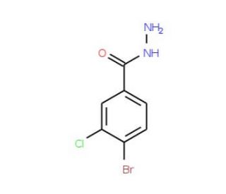 4-Bromo-3-chlorobenzhydrazide (CAS 148993-19-5) - chemical structure image