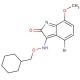 4-bromo-3-(cyclohexylmethoxyimino)-7-methoxyindolin-2-one (CAS 1202859-57-1) - chemical structure image
