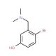 4-Bromo-3-(dimethylamino)methylphenol (CAS 848848-16-8) - chemical structure image