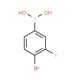 4-Bromo-3-fluorobenzeneboronic acid (CAS 374790-97-3) - chemical structure image