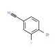4-Bromo-3-fluorobenzonitrile (CAS 133059-44-6) - chemical structure image