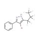 4-Bromo-3-(heptafluoroprop-1-yl)-5-(phenyl)pyrazole (CAS 82633-52-1) - chemical structure image