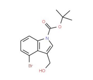 4-Bromo-3-(hydroxymethyl)-1H-indole, N-BOC protected - chemical structure image