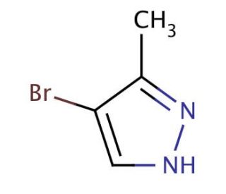 4-Bromo-3-methyl-1H-pyrazole (CAS 13808-64-5) - chemical structure image