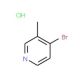 4-Bromo-3-methyl-pyridine HCl (CAS 40899-37-4) - chemical structure image