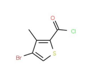 4-Bromo-3-methyl-thiophene-2-carboxylic acid chloride (CAS 265652-36-6) - chemical structure image