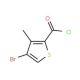 4-Bromo-3-methyl-thiophene-2-carboxylic acid chloride (CAS 265652-36-6) - chemical structure image