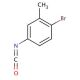 4-Bromo-3-methylphenyl isocyanate (CAS 1591-97-5) - chemical structure image