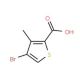 4-Bromo-3-methylthiophenecarboxylic acid (CAS 265652-39-9) - chemical structure image
