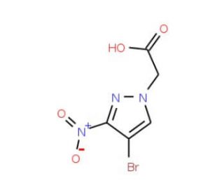 (4-Bromo-3-nitro-1H-pyrazol-1-yl)acetic acid - chemical structure image