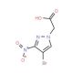 (4-Bromo-3-nitro-1H-pyrazol-1-yl)acetic acid - chemical structure image