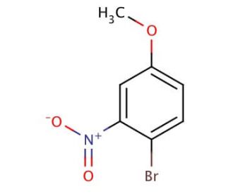 4-Bromo-3-nitroanisole (CAS 5344-78-5) - chemical structure image