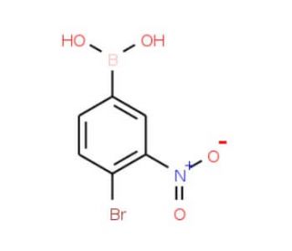 4-Bromo-3-nitrobenzeneboronic acid (CAS 74386-13-3) - chemical structure image