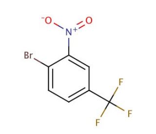 4-Bromo-3-nitrobenzotrifluoride (CAS 349-03-1) - chemical structure image