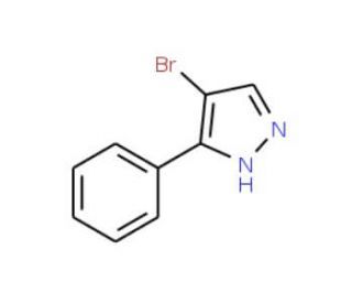 4-Bromo-3-phenyl-1(2)H-pyrazole (CAS 13808-65-6) - chemical structure image