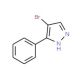 4-Bromo-3-phenyl-1(2)H-pyrazole (CAS 13808-65-6) - chemical structure image