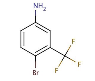 4-Bromo-3-(trifluoromethyl)aniline (CAS 393-36-2) - chemical structure image