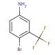 4-Bromo-3-(trifluoromethyl)aniline (CAS 393-36-2) - chemical structure image