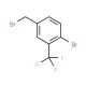 4-Bromo-3-(trifluoromethyl)benzyl bromide (CAS 1159512-68-1) - chemical structure image