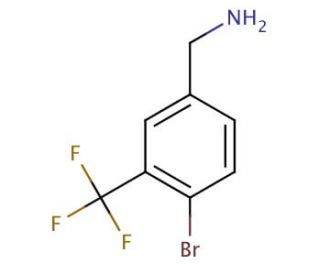 4-Bromo-3-(trifluoromethyl)benzylamine (CAS 1159512-70-5) - chemical structure image