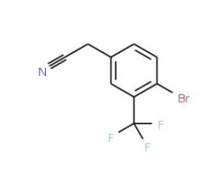 4-Bromo-3-(trifluoromethyl)phenylacetonitrile (CAS 1159512-69-2) - chemical structure image