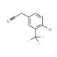 4-Bromo-3-(trifluoromethyl)phenylacetonitrile (CAS 1159512-69-2) - chemical structure image