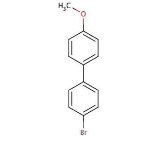 4-Bromo-4&prime;-methoxybiphenyl (CAS 58743-83-2) - chemical structure image