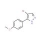 4-Bromo-5-(4-methoxyphenyl)pyrazole (CAS 474706-38-2) - chemical structure image
