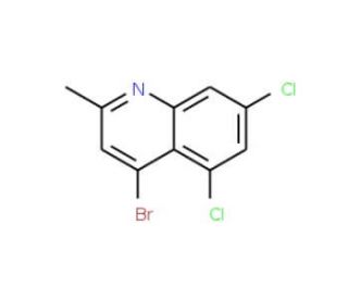 4-Bromo-5,7-dichloro-2-methylquinoline (CAS 1070879-62-7) - chemical structure image