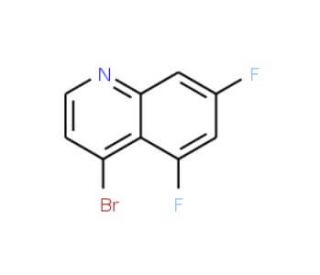 4-Bromo-5,7-difluoroquinoline (CAS 1189107-48-9) - chemical structure image