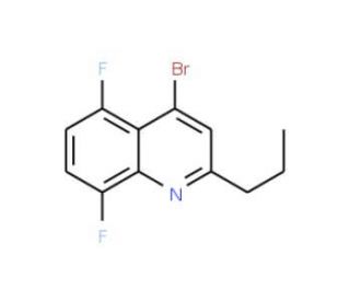 4-Bromo-5,8-difluoro-2-propylquinoline (CAS 1189106-85-1) - chemical structure image