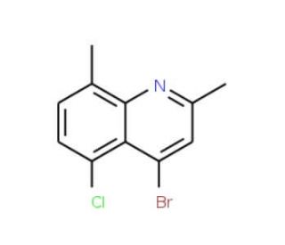 4-Bromo-5-chloro-2,8-dimethylquinoline (CAS 1070879-67-2) - chemical structure image